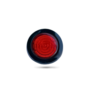 markerlight - round 2 inch - rubber bezel - red lens