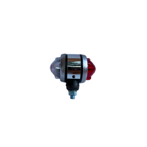 Positionlight - red and clear lens - chrome